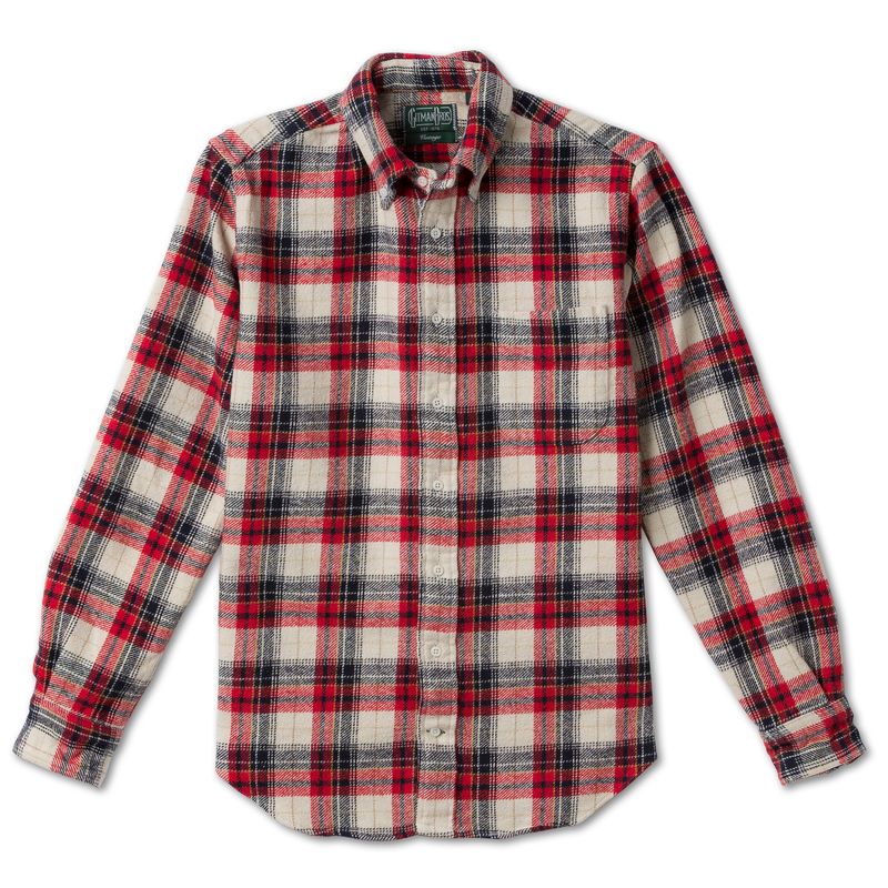 Brushed Winter Madras in Red