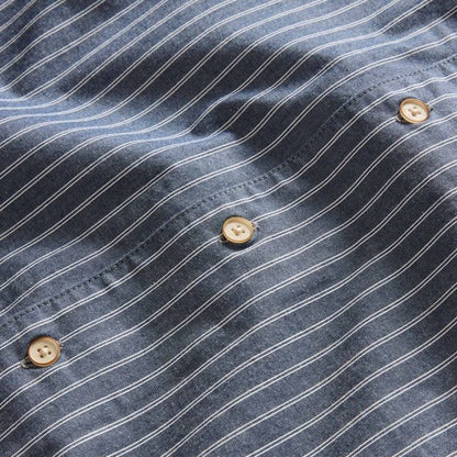 The Tulum Shirt in Midnight Stripe