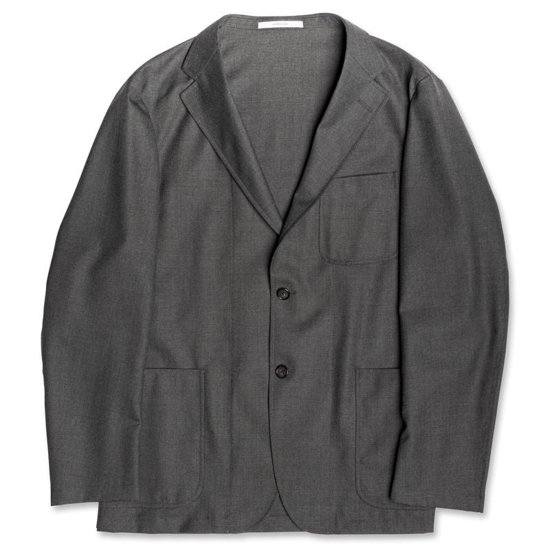 Sack Suit in Charcoal Crispaire