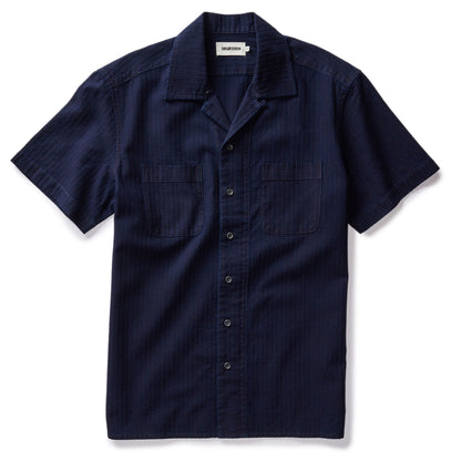 The Conrad Shirt in Rinsed Indigo Pickstitch