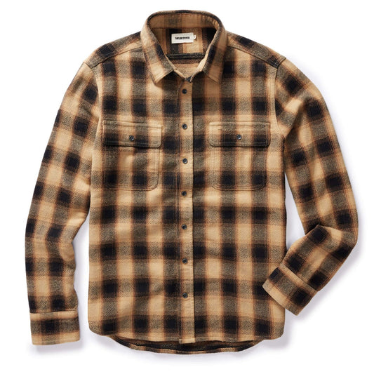 The Ledge Shirt in Brass Plaid