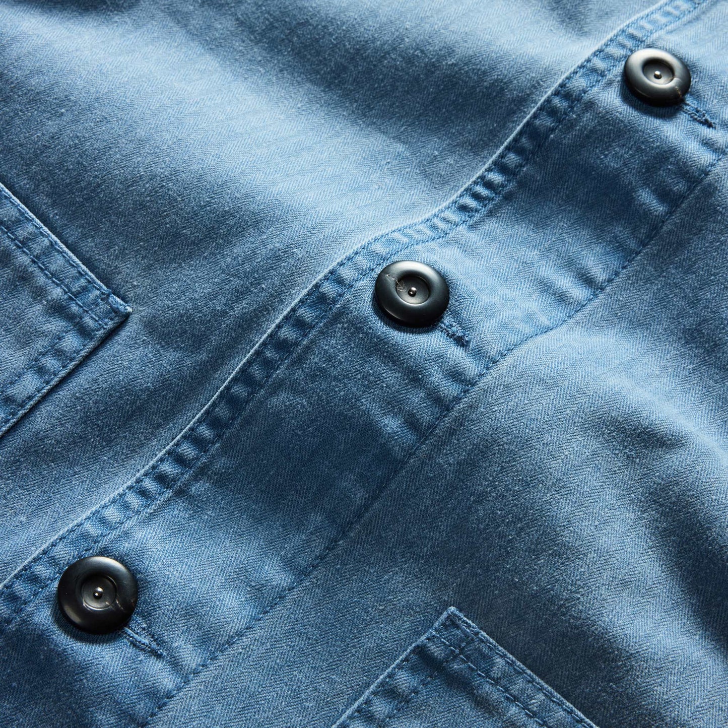 The Ojai Jacket in French Blue Herringbone