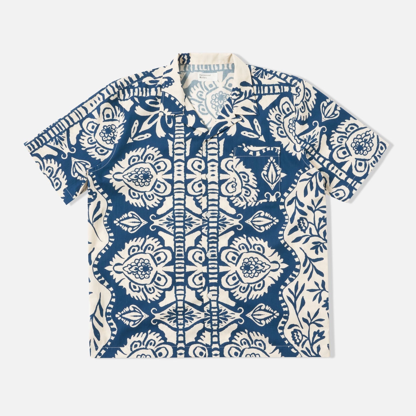 Road Shirt in Navy Island Print