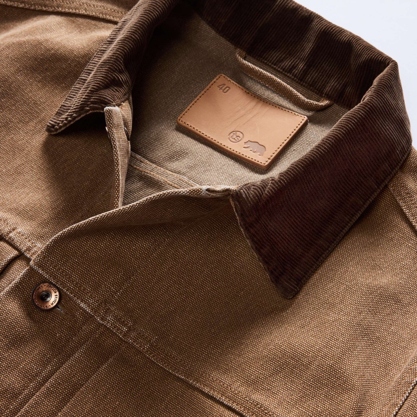 The Ryder Jacket in Tobacco Chipped Canvas