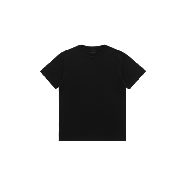Box Knit T-Shirt in Black