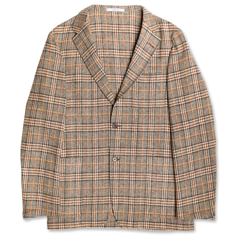 Simple Jacket in Tan Harris Tweed