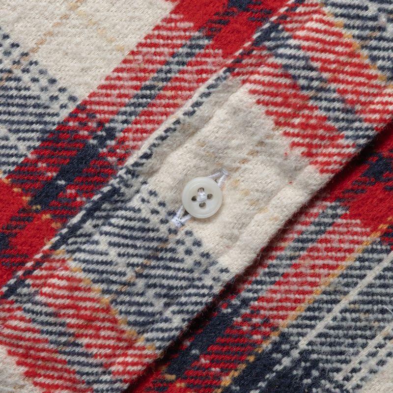 Brushed Winter Madras in Red