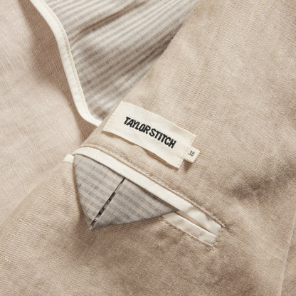 The Sheffield Sport Coat in Natural Linen