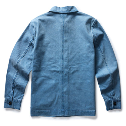 The Ojai Jacket in French Blue Herringbone