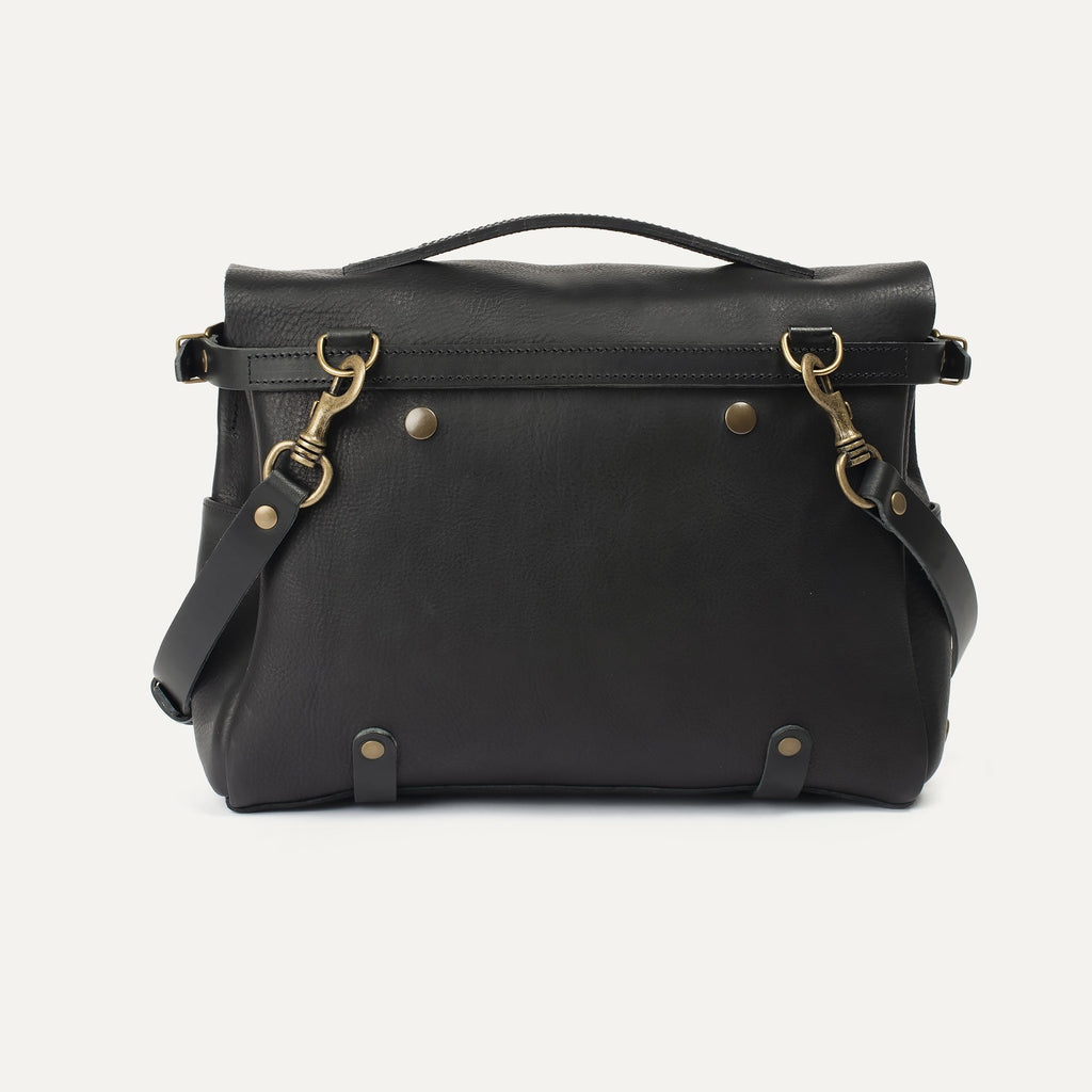 Medium Postman Bag Eclair in Black