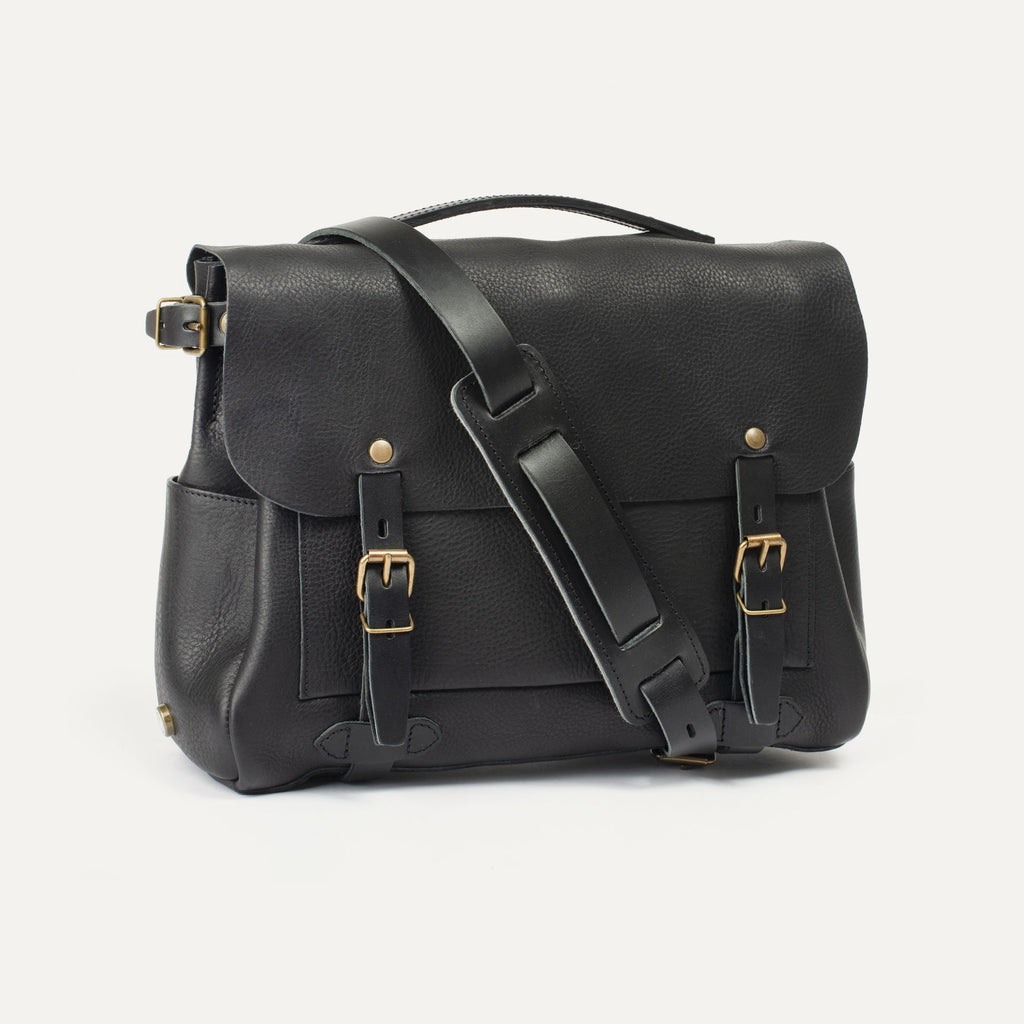 Medium Postman Bag Eclair in Black