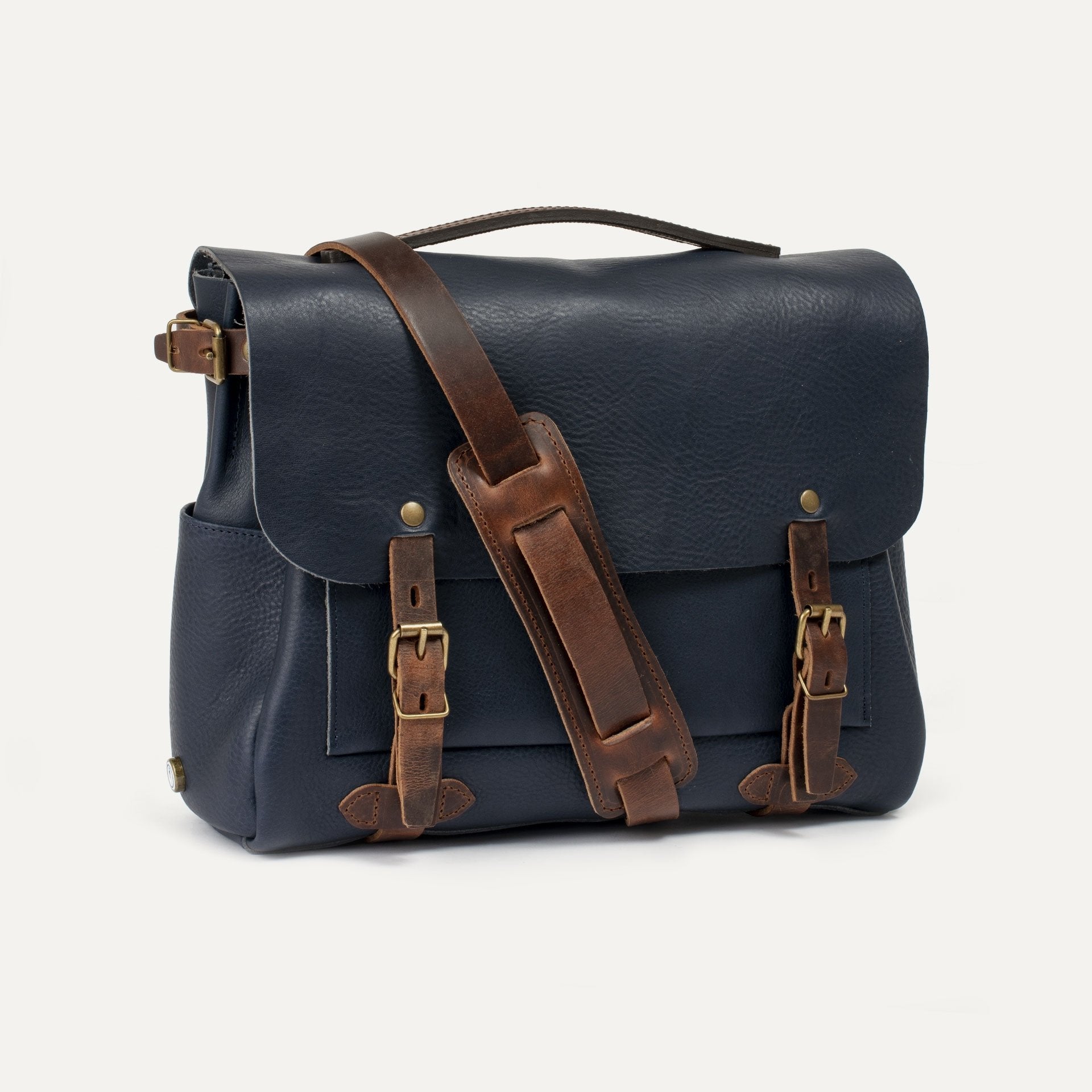 Medium Postman Bag Eclair in Navy Blue