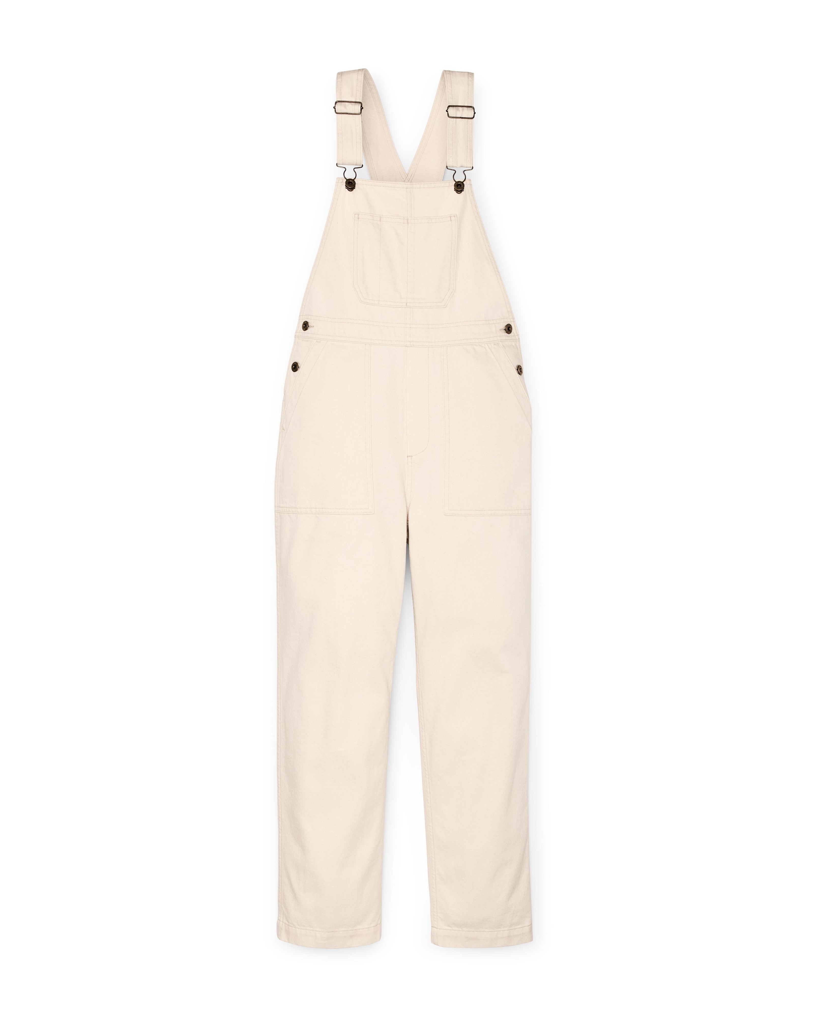 Denim Overalls in Natural Seed