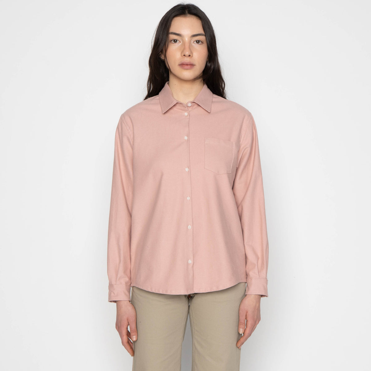 Judy in Dusty Rose Flannel