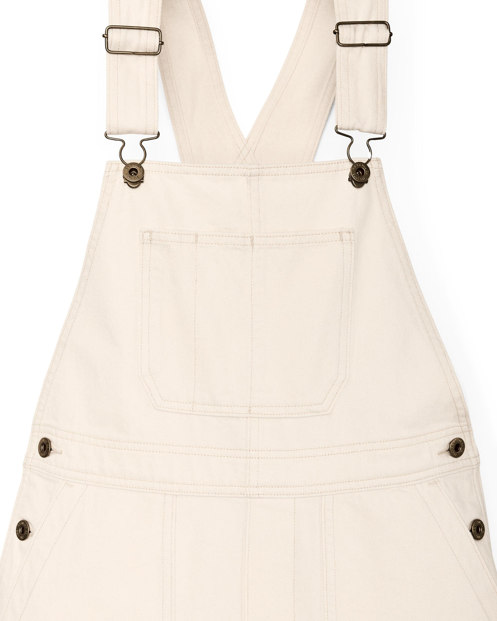 Denim Overalls in Natural Seed