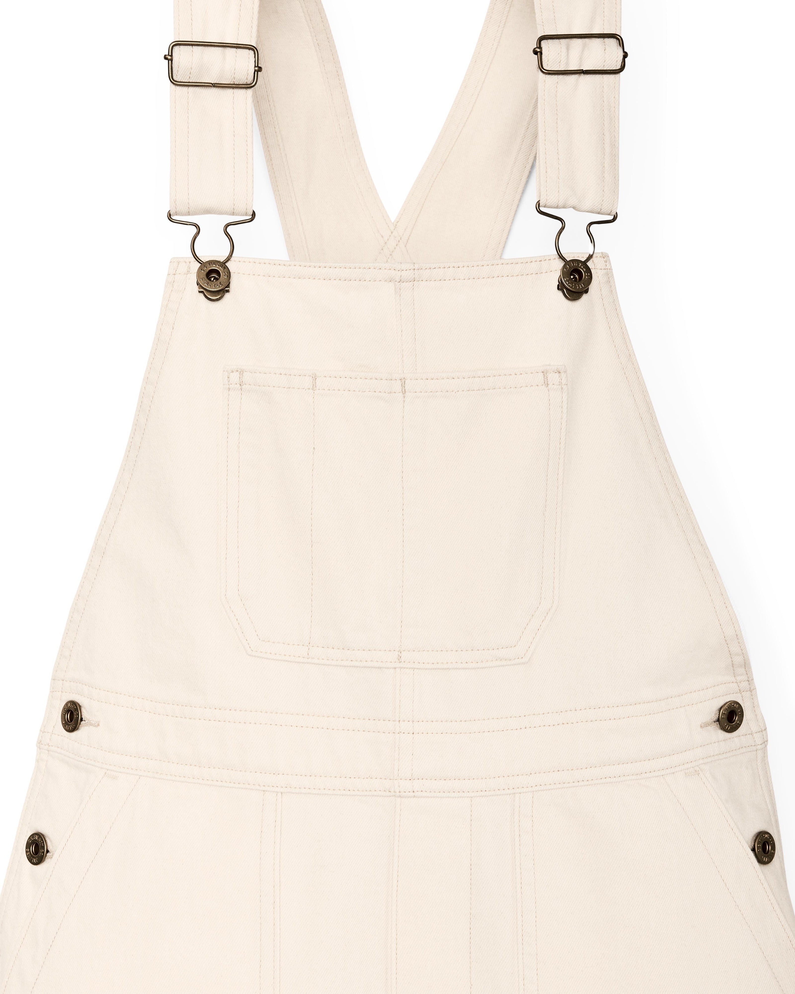 Denim Overalls in Natural Seed