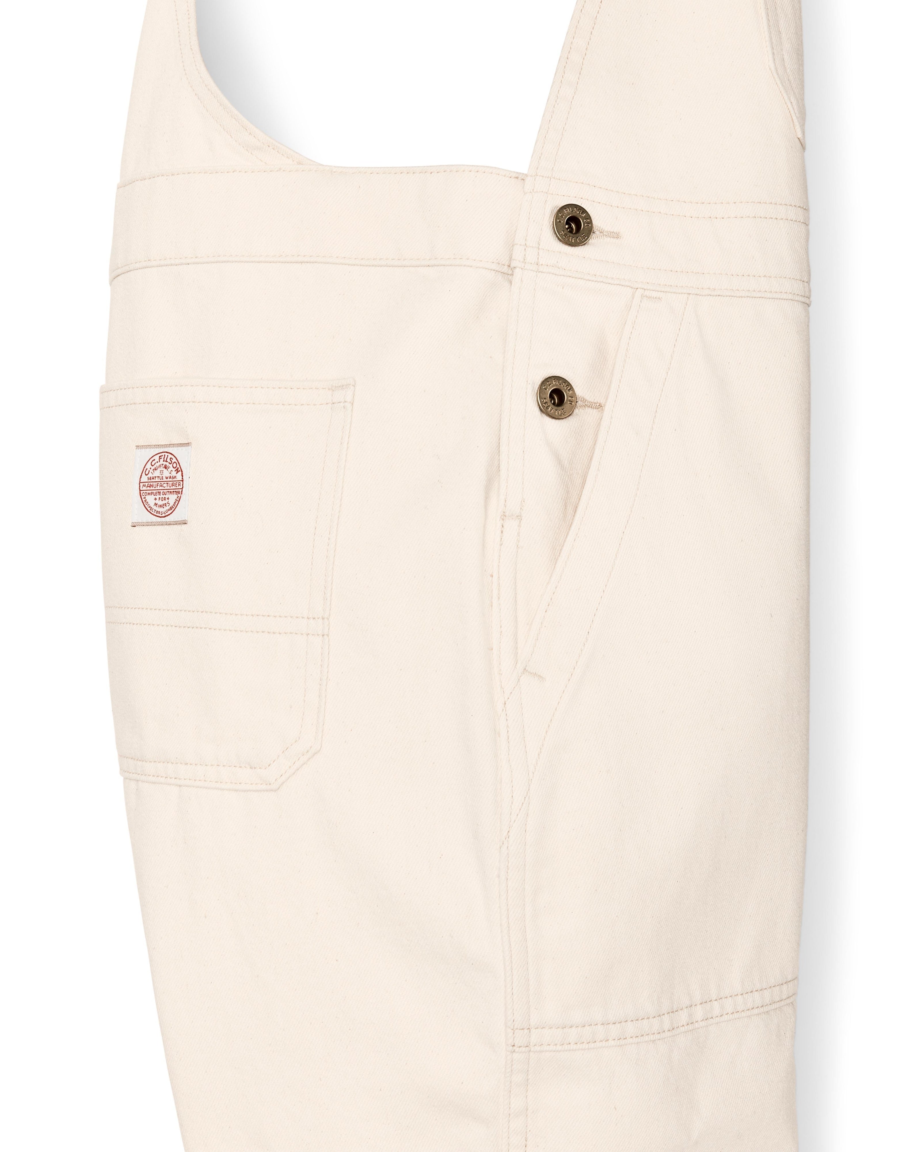 Denim Overalls in Natural Seed