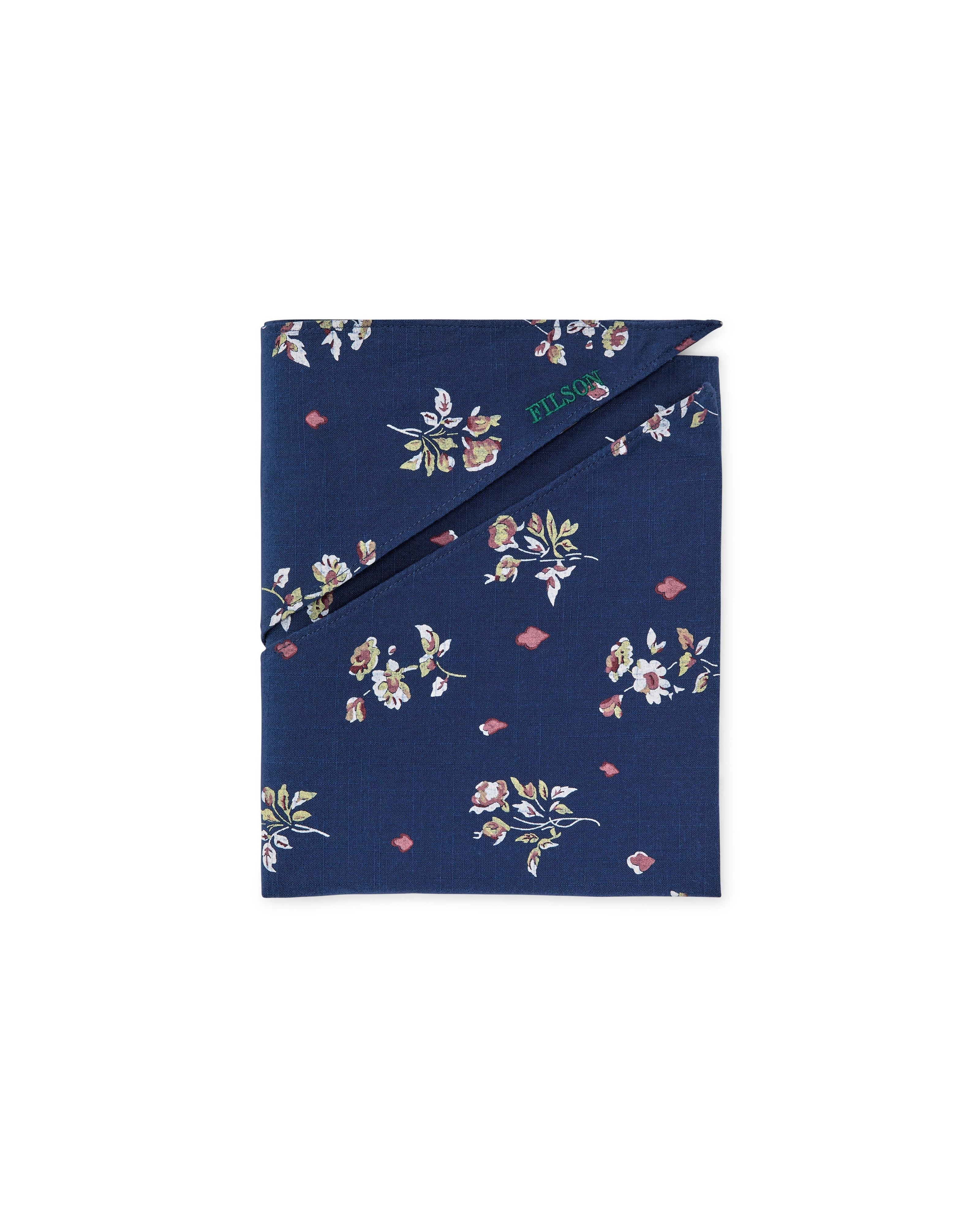 Triangular Bandana in Blue Floral