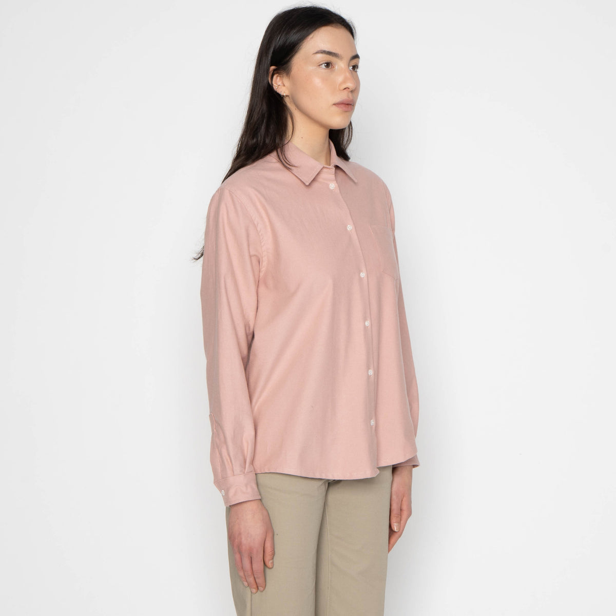 Judy in Dusty Rose Flannel