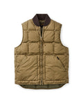 Heritage Cotton Down Vest in Light Brown