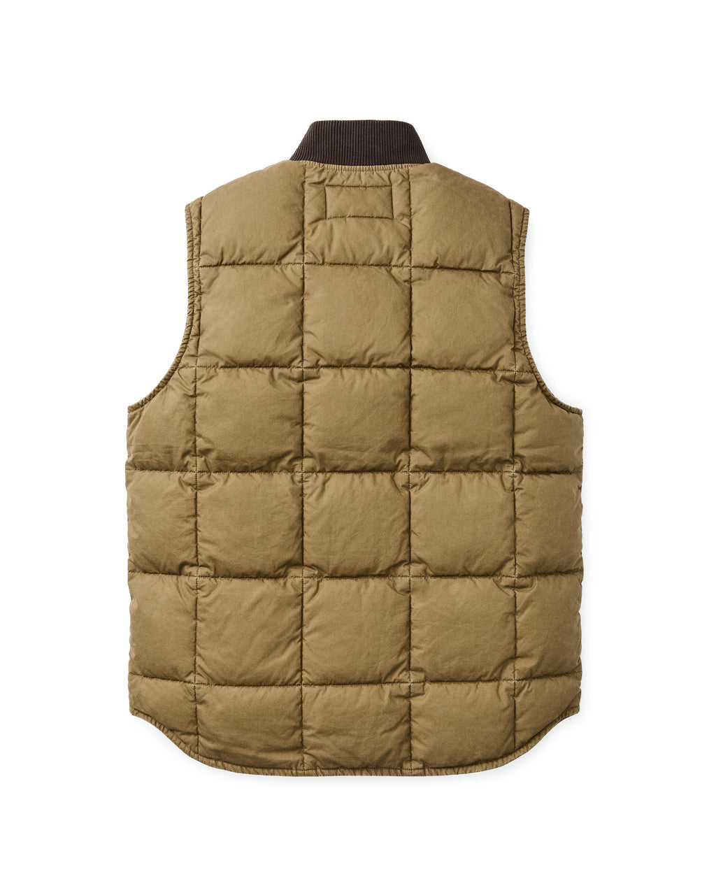 Heritage Cotton Down Vest in Light Brown