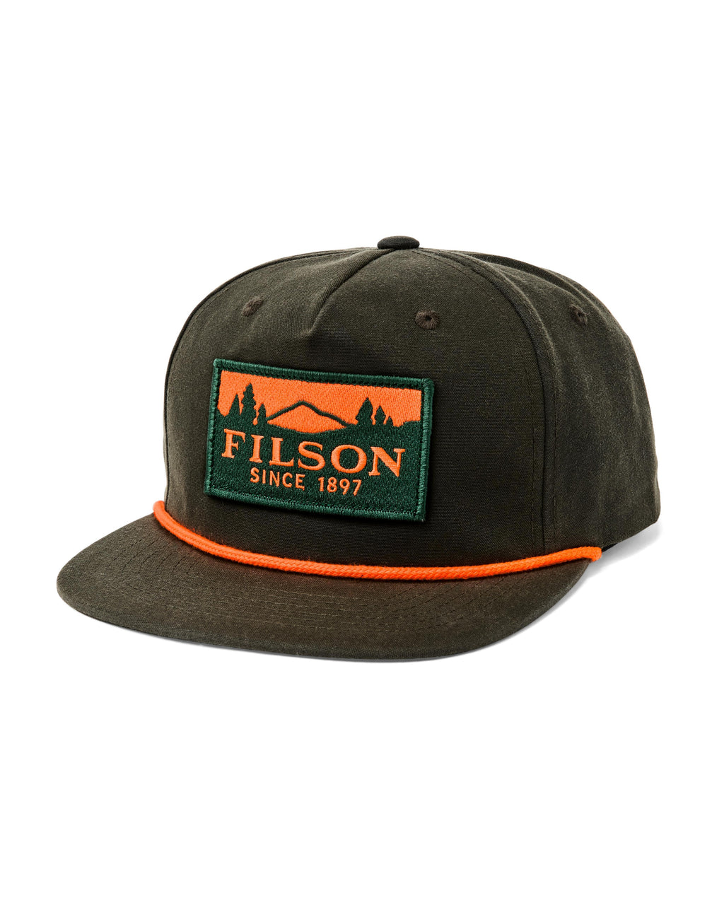 Scenic Graphic Trucker in Otter Green