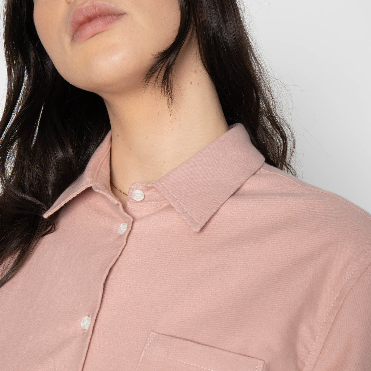 Judy in Dusty Rose Flannel