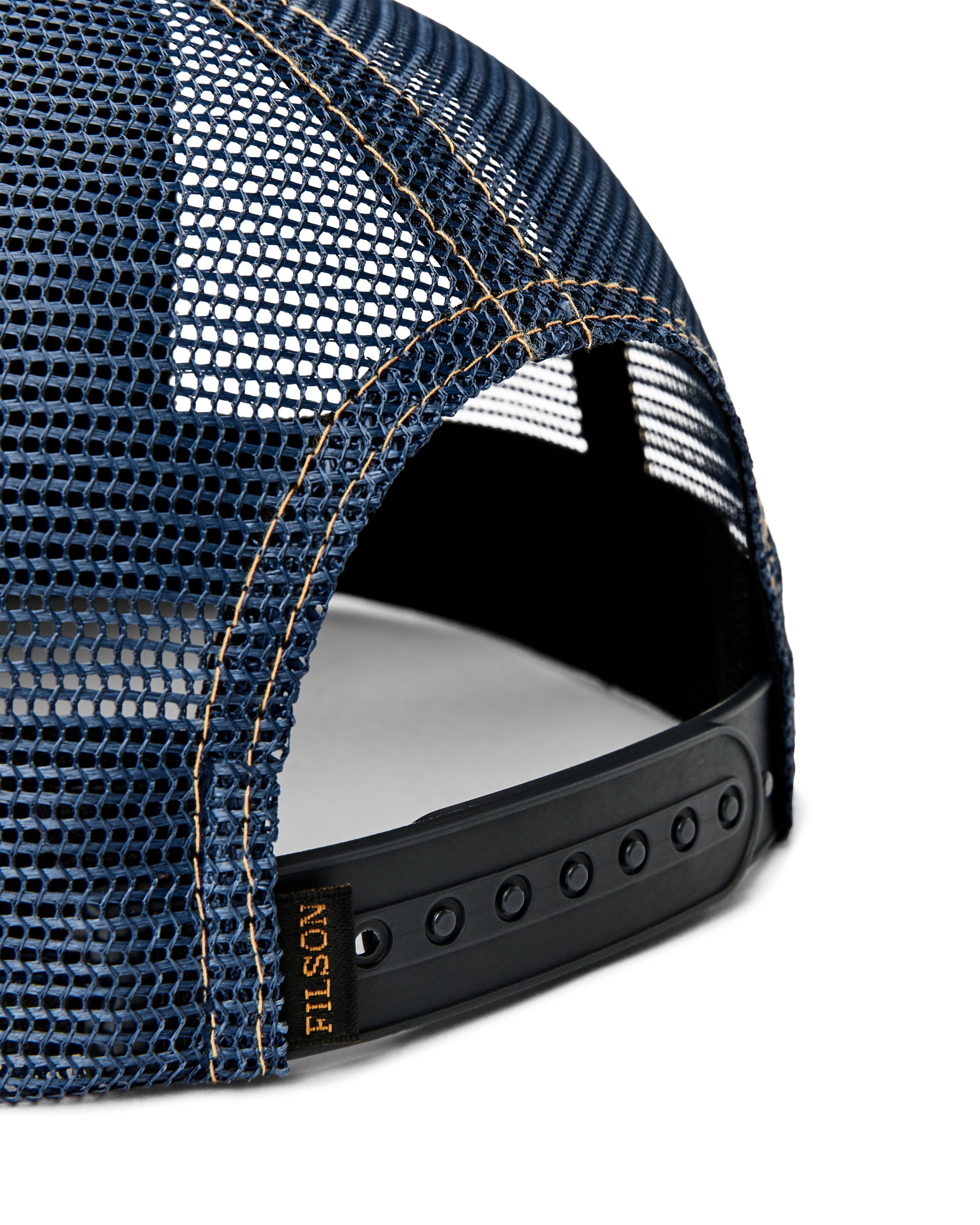 Scenic Graphic Trucker in Indigo