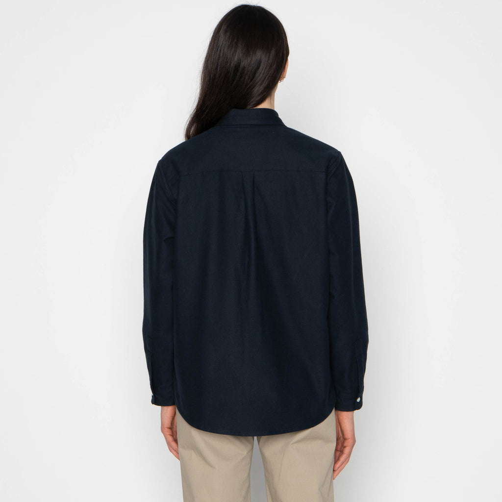 Judy in Midnight Blue Flannel