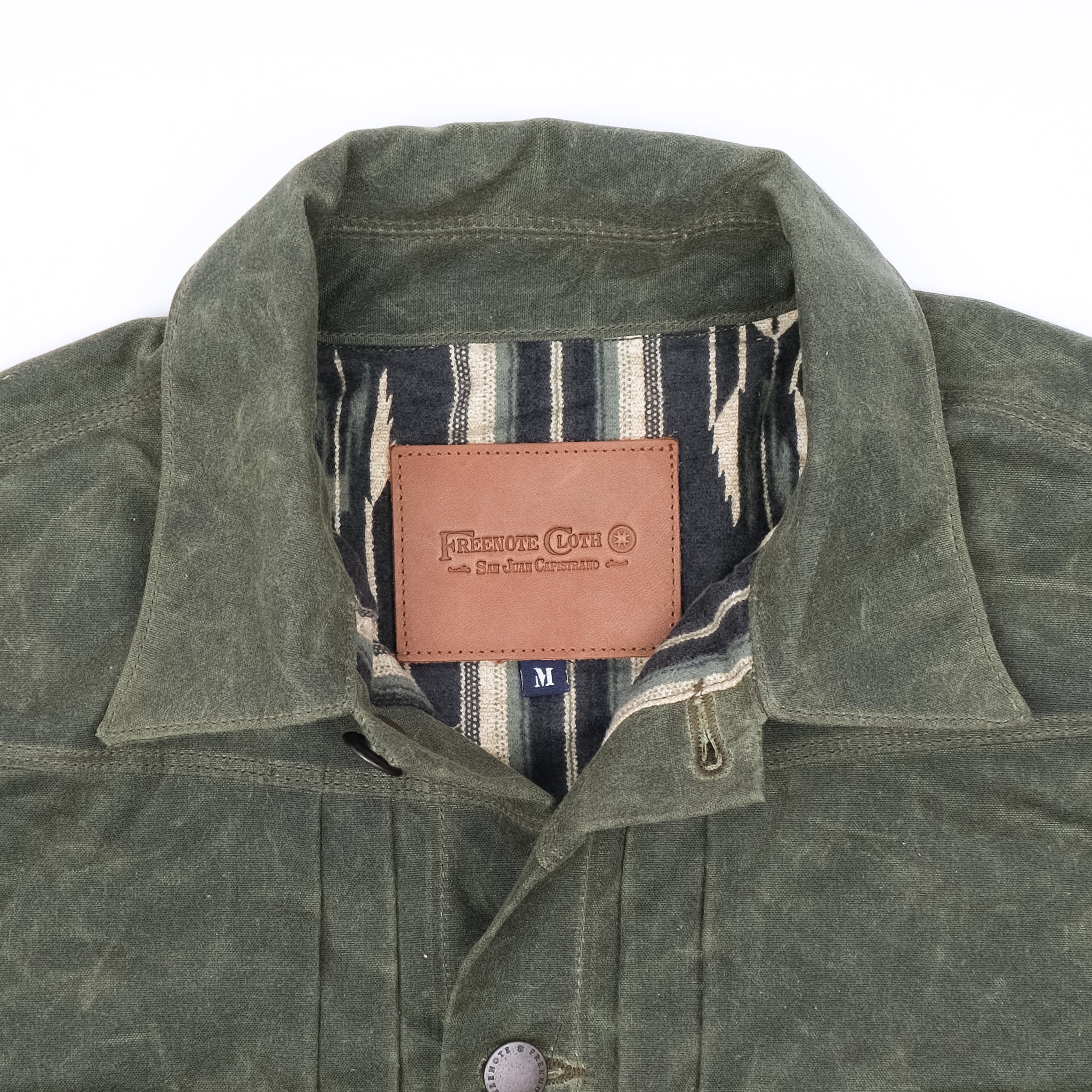Waxed Riders Jacket in Olive