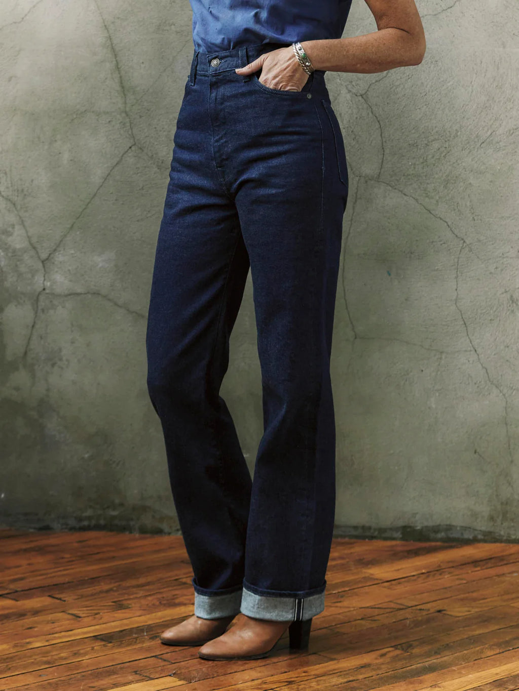 Catherine Slim in Indigo Selvedge Rinse