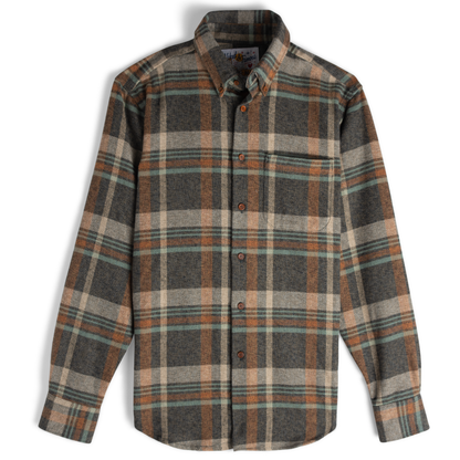 Easy Shirt in Blue/Rust Heavy Vintage Flannel
