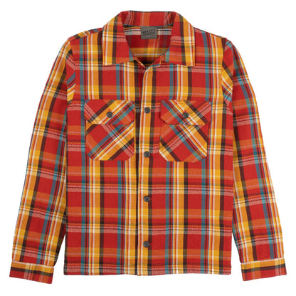 Work Shirt in Loose Weave Vintage Red Flannel