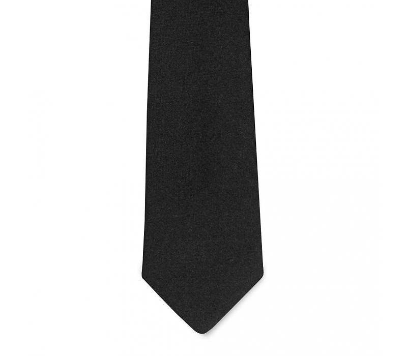 The Diplomat Black Wool Tie