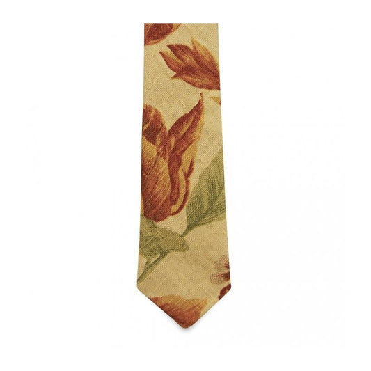 The Evans Floral Linen Tie