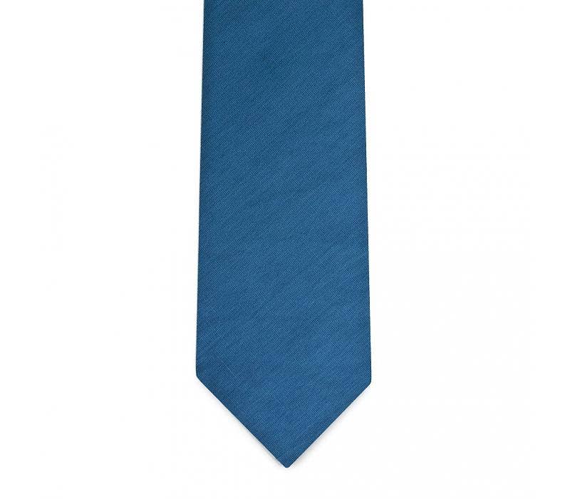 The Diplomat Blue Cotton Tie