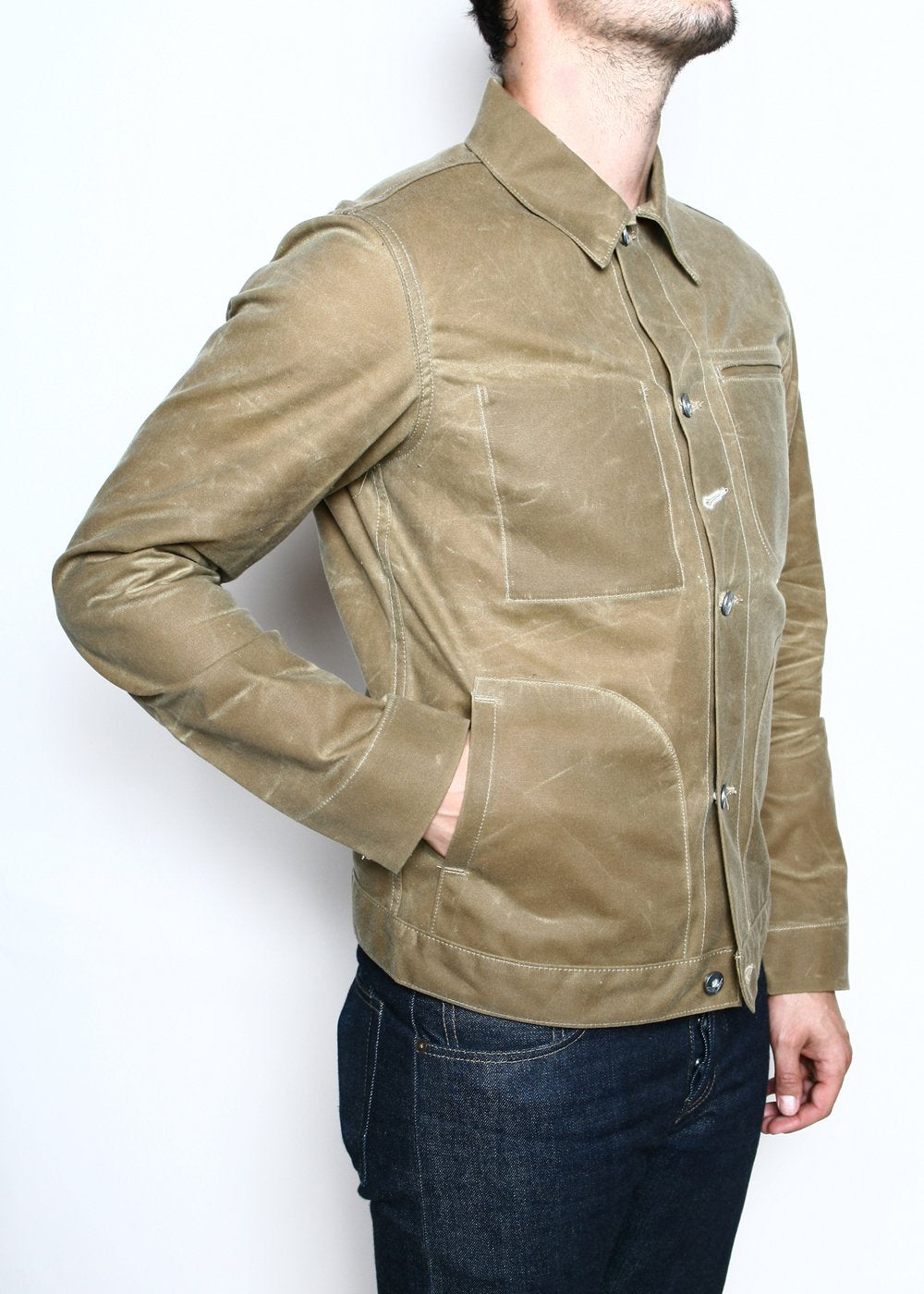 Waxed Ridgeline Supply Jacket in Tan