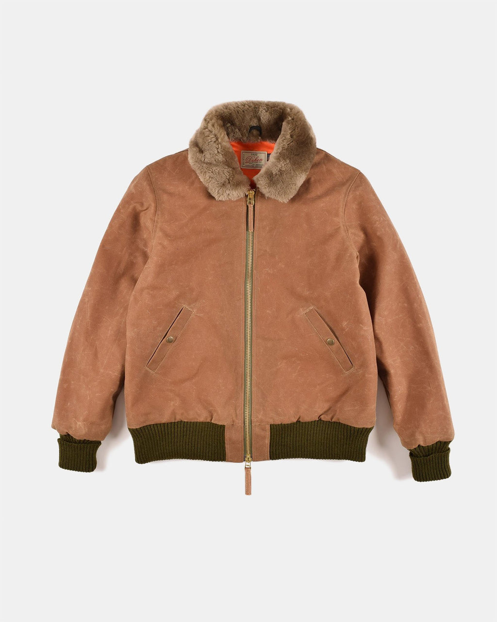 Flyer's Club Jacket in Field Tan Wax