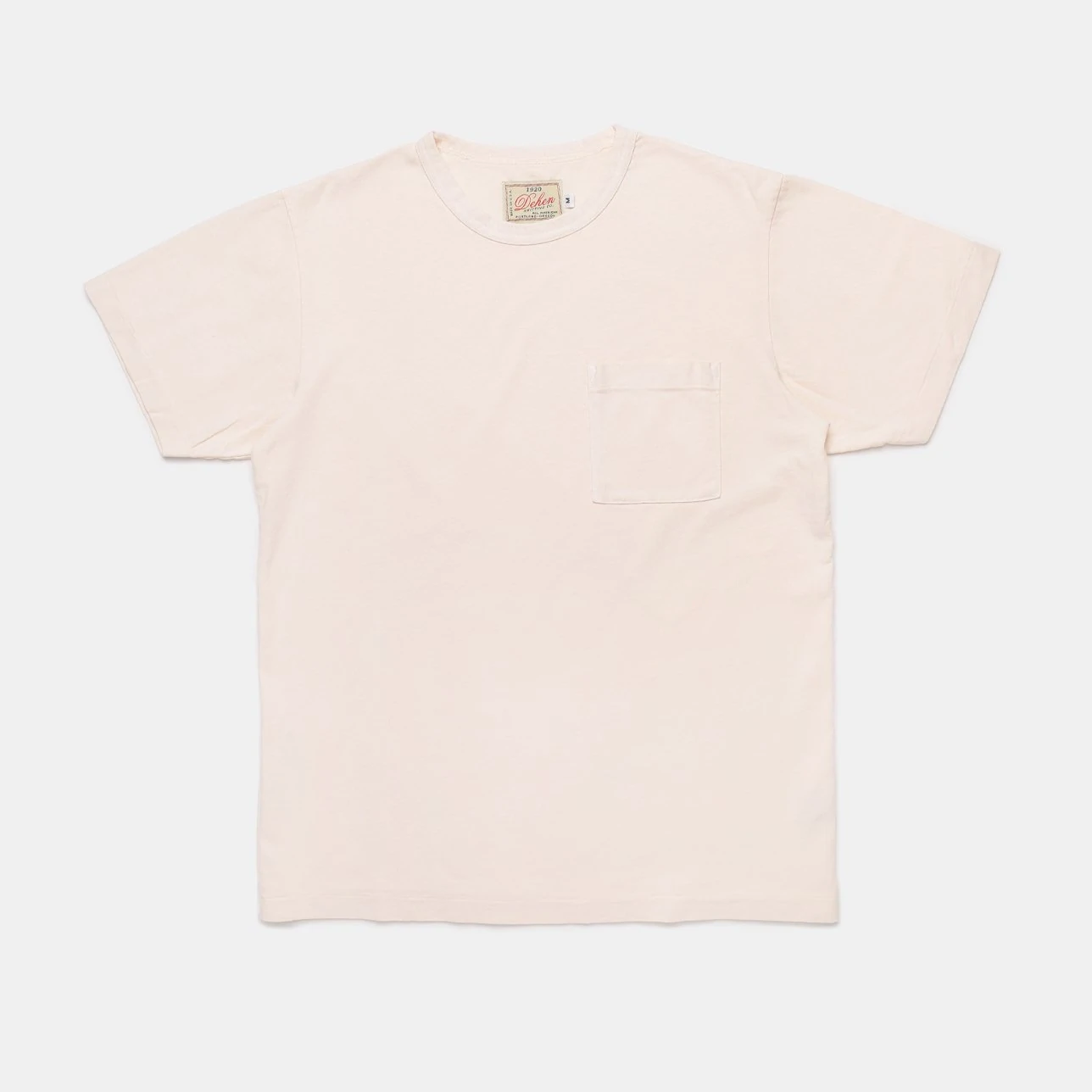 Heavy Duty Single-Pocket Tee in Natural