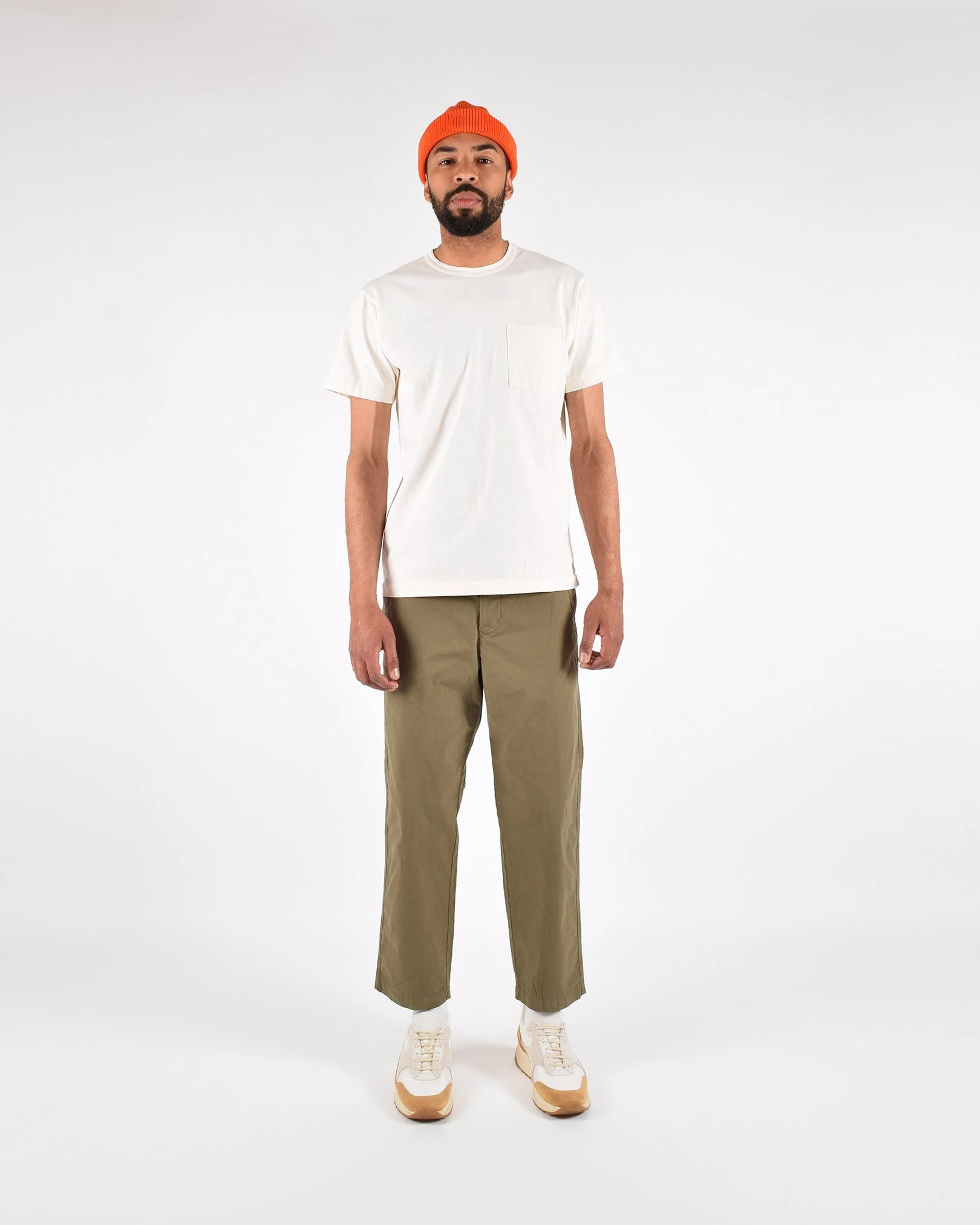Heavy Duty Single-Pocket Tee in Natural