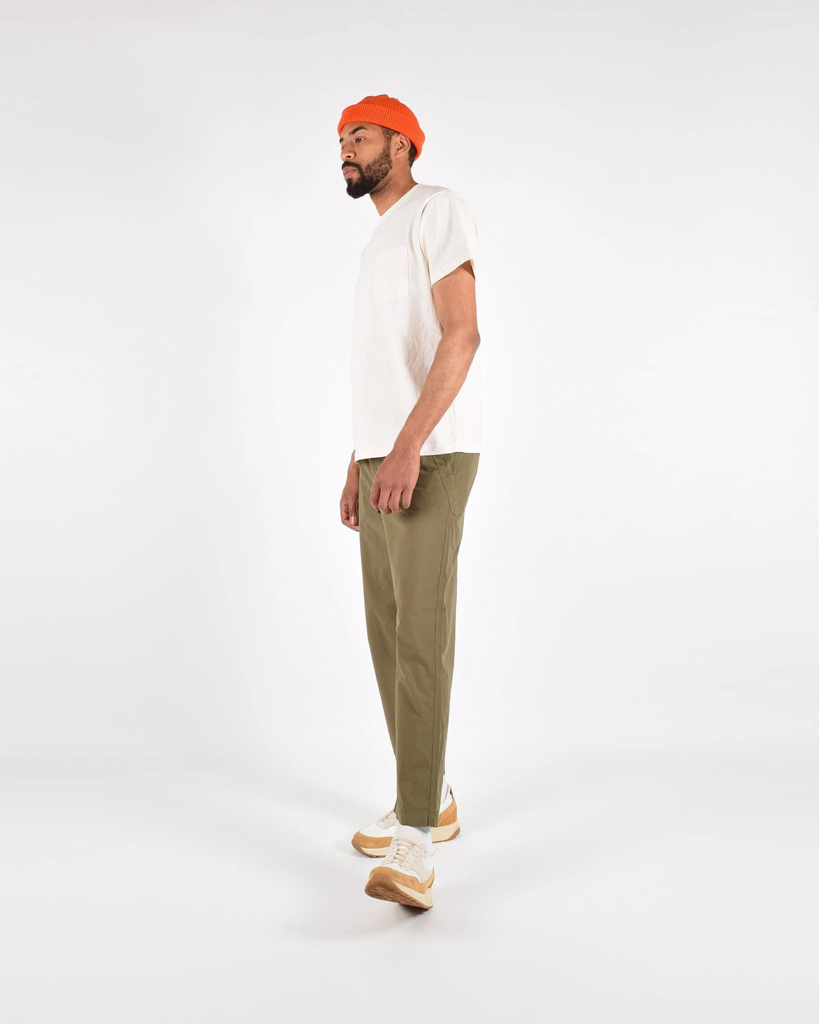 Heavy Duty Single-Pocket Tee in Natural