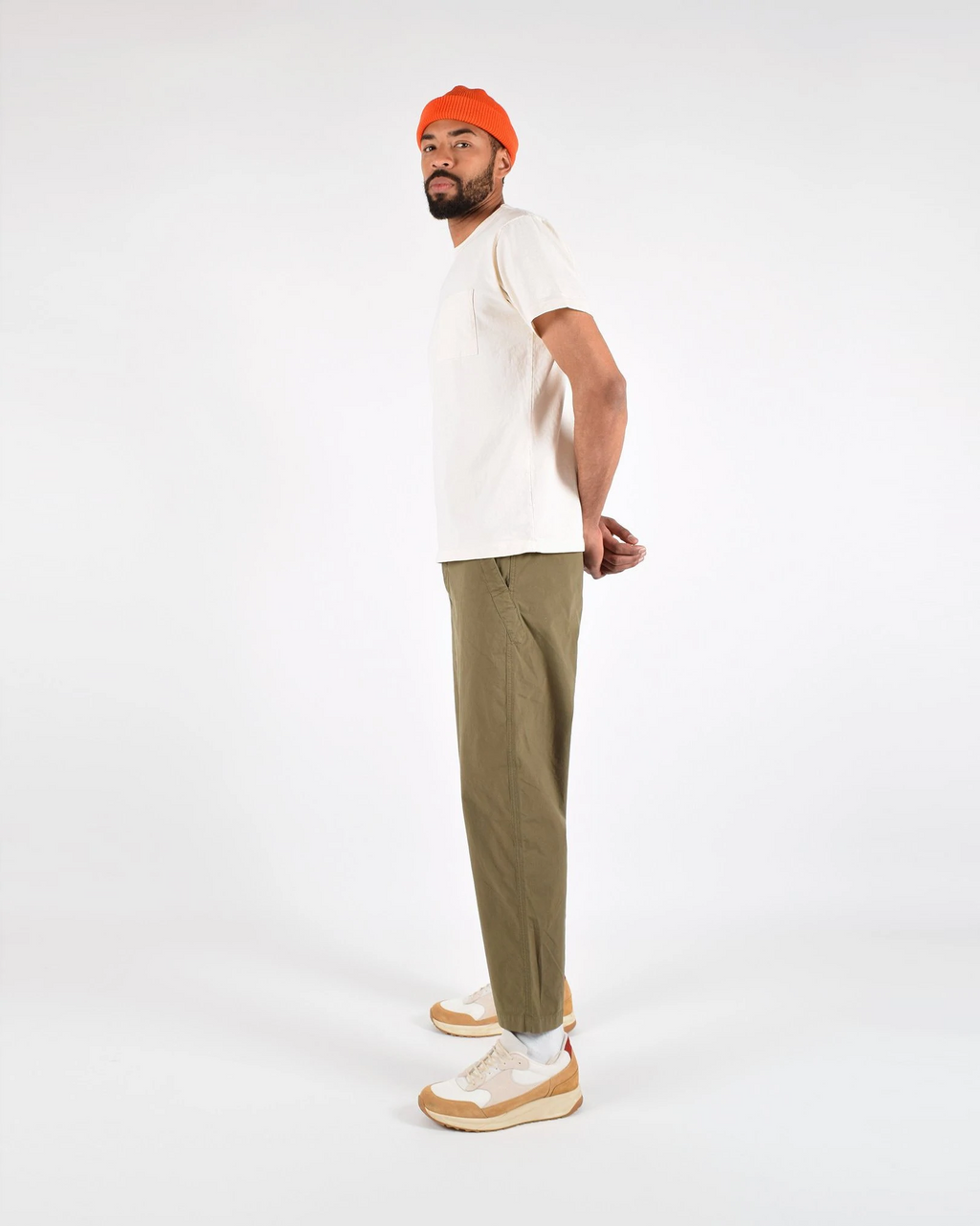 Heavy Duty Single-Pocket Tee in Natural