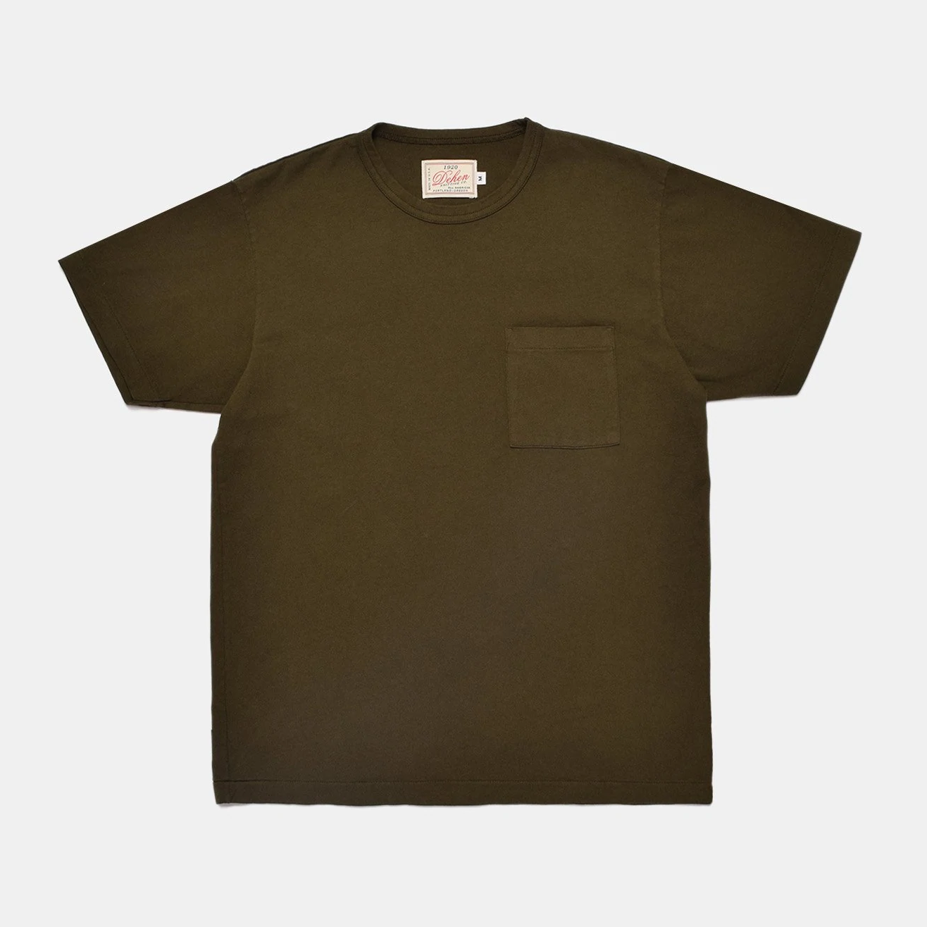 Heavy Duty Single-Pocket Tee in Loden
