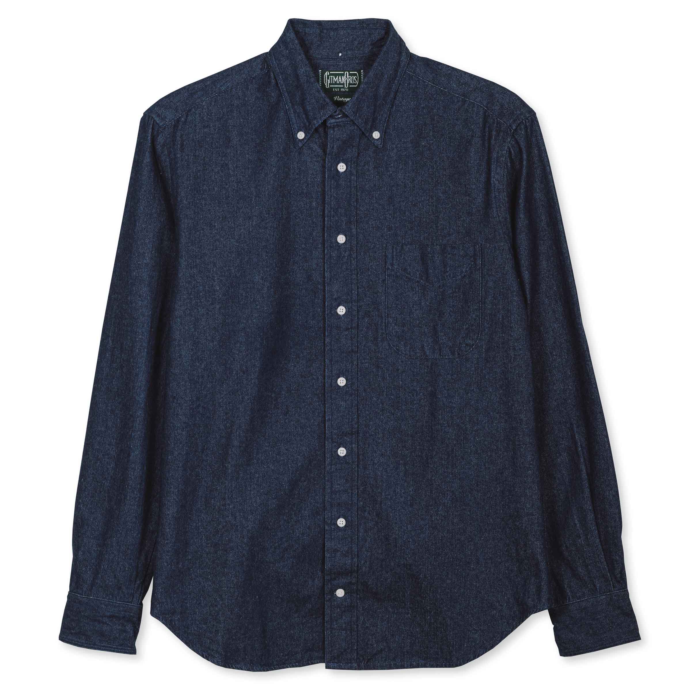 Dark Denim Button Down