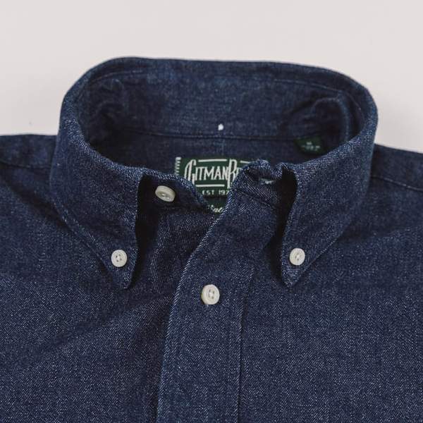 Dark Denim Button Down