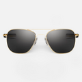 Aviator in 23k Gold & Polarized American Gray
