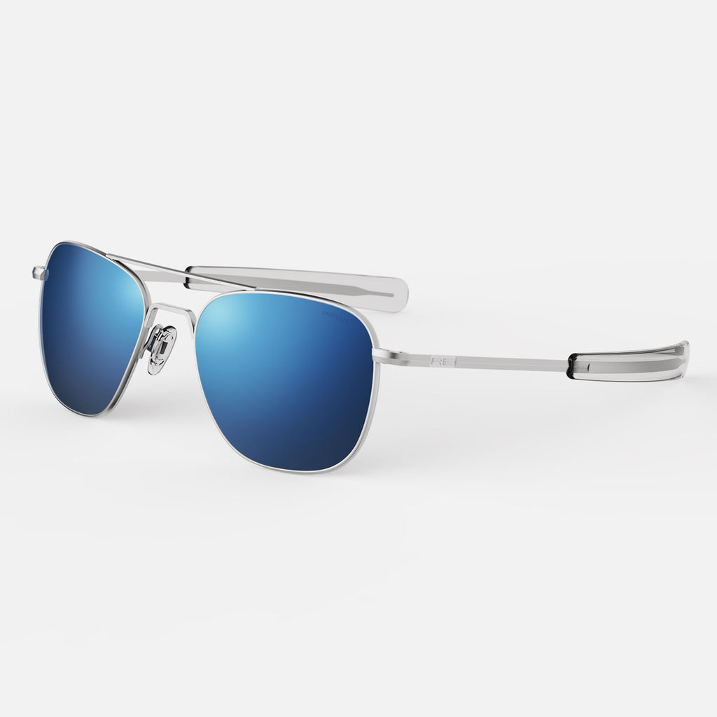 Aviator in Matte Chrome Atlantic Blue