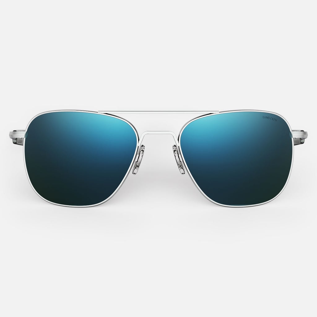Aviator in Matte Chrome Polarized Cobalt