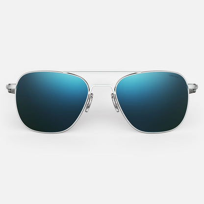 Aviator in Matte Chrome Polarized Cobalt