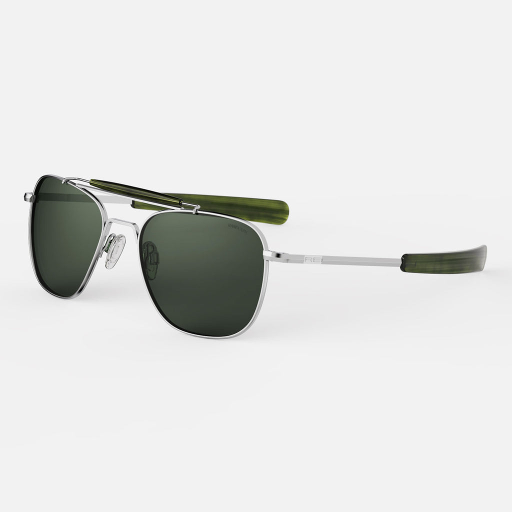 Aviator II in Bright Chrome Polarized AGX